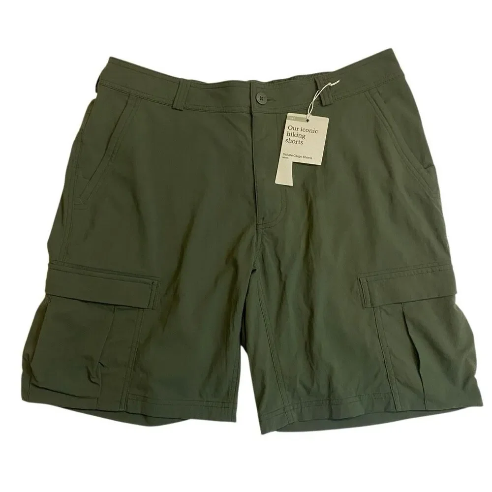 NWT REI Sahara Cargo Shorts - Men's - Shaded Olive Green